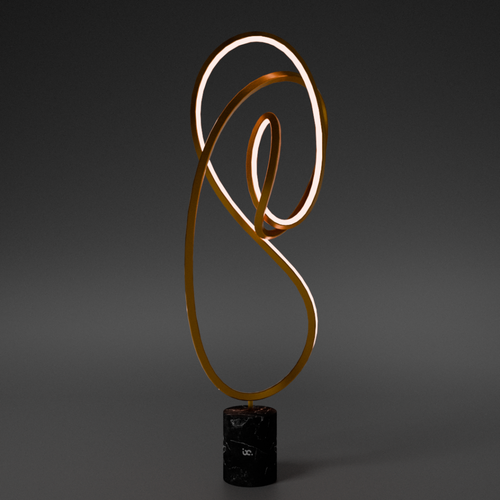 Mobius Sculptural Table Lamp