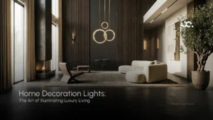 Luxury home decoration lights enhancing modern interior design