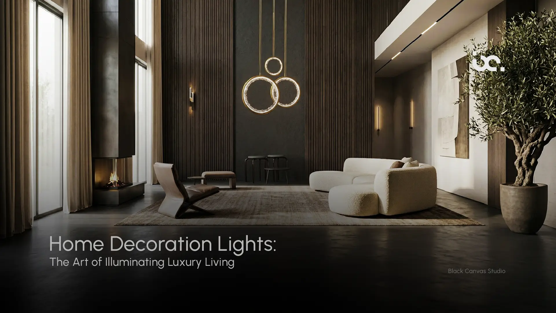 Luxury home decoration lights enhancing modern interior design