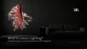 What is luxury lighting elegant chandelier and premium interior lighting design in modern home