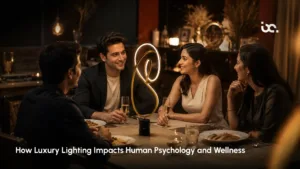 Luxury lighting and wellness design featuring premium fixtures and wellness-focused ambient illumination
