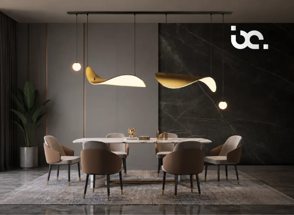 Luxury residential design with wellness-focused lighting and premium decorative fixtures