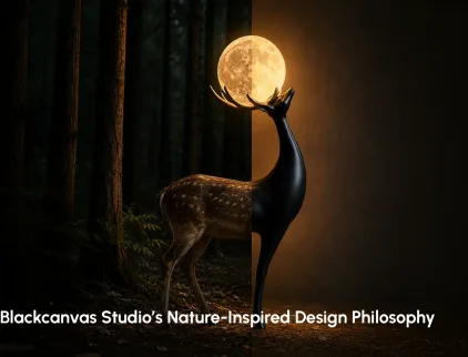 Blackcanvas Studio showcasing its nature inspired design philosophy through sustainable architecture and biomimicry principles