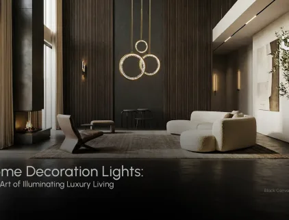 Luxury home decoration lights enhancing modern interior design